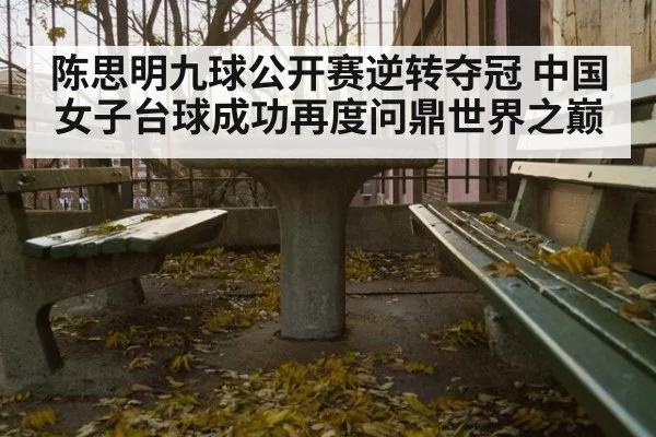 陈思明九球公开赛逆转夺冠 中国女子台球成功再度问鼎世界之巅